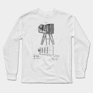 Camera Vintage Patent Drawing Long Sleeve T-Shirt